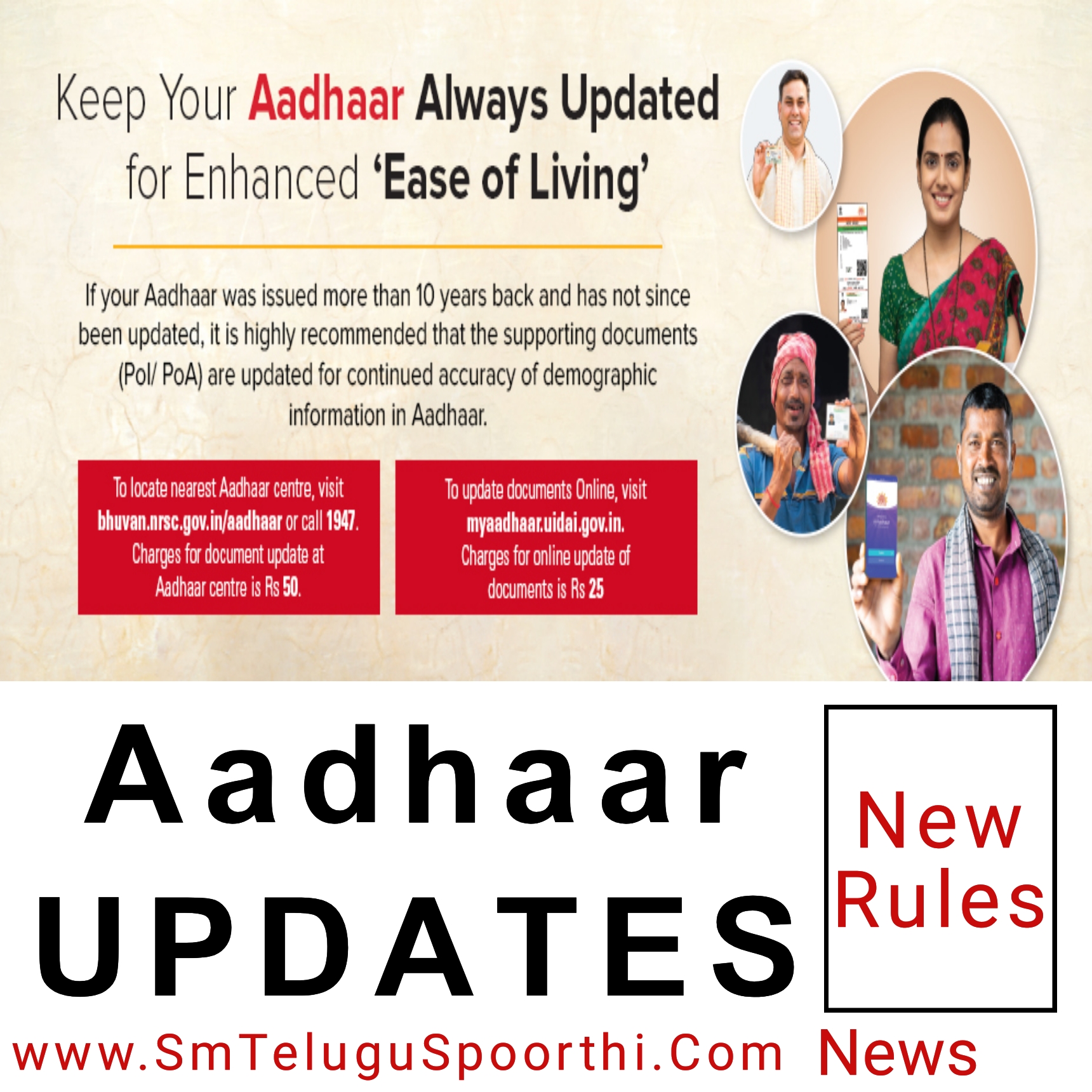Updating AADHAR? New Rules
