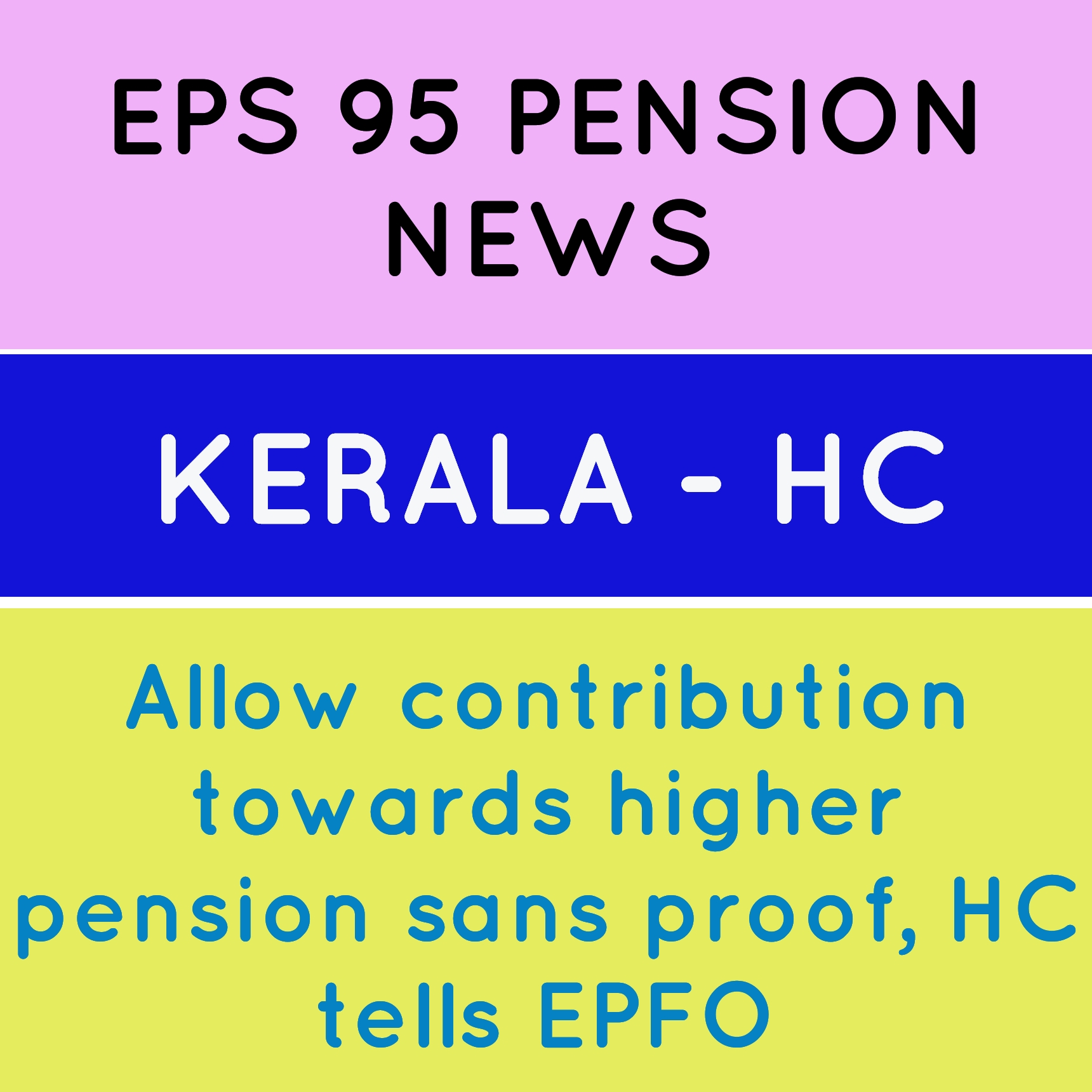 Allow contribution towards higher pension sans proof HC tells?