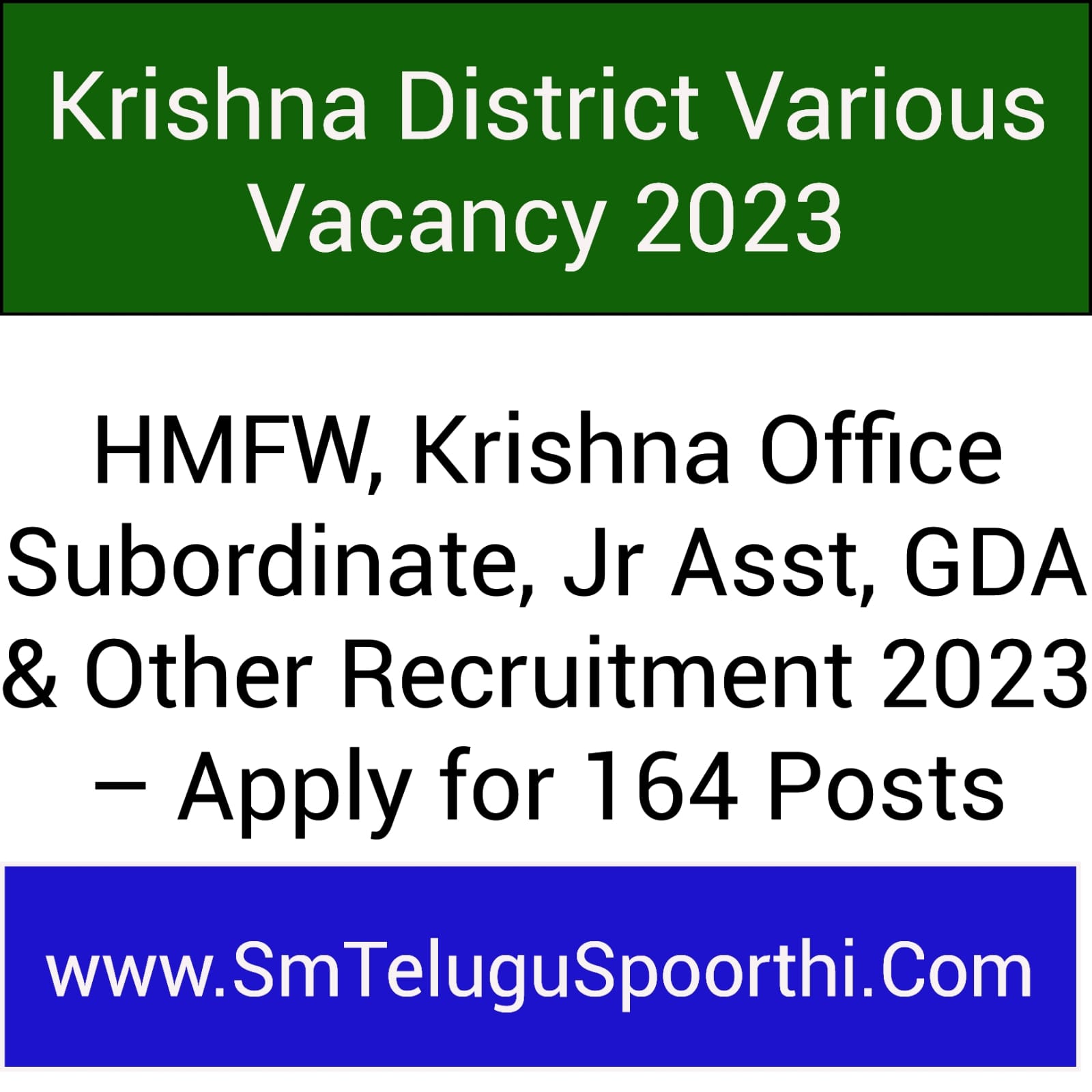 HMFW Krishna District vacancy 2023