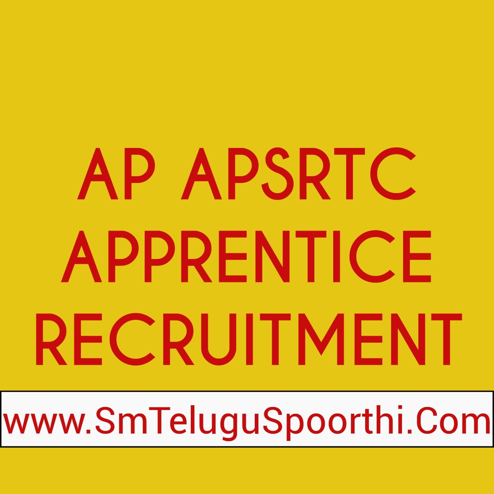 apsrtc apprentice recruitment