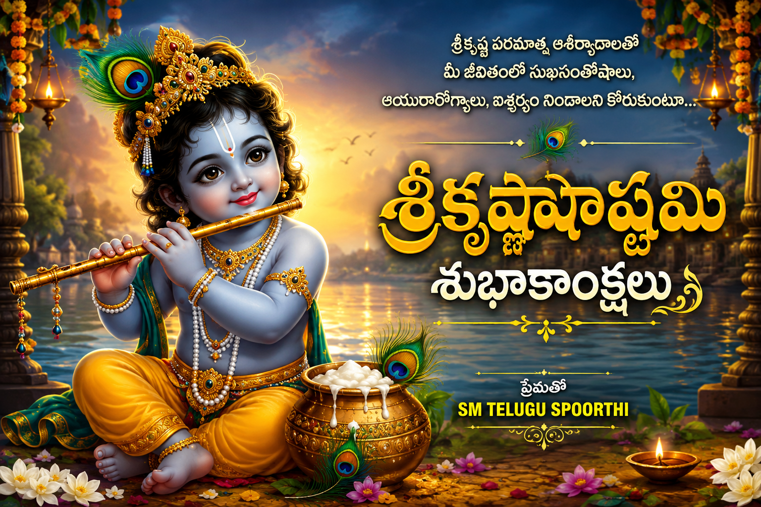 శ్రీకృష్ణాష్టమి శుభాకాంక్షలు